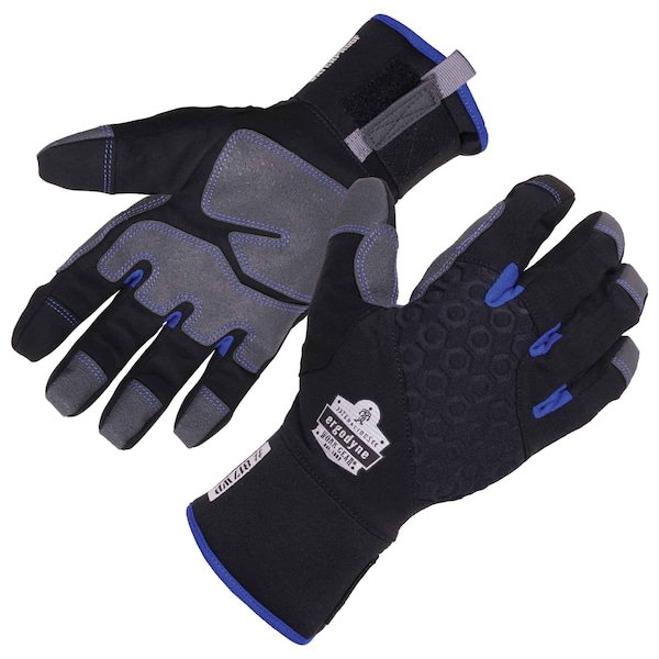 Ergodyne 817WP M Black Reinforced Thermal Waterproof Winter Work Gloves 17373 - main